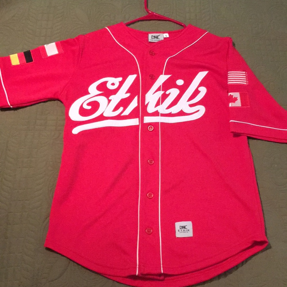 ETHIK stitched baseball jersey NWOT